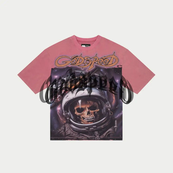 GODSPEED "SPACE TRAVELER" TEE (PINK WASH)