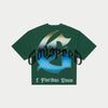 GODSPEED "SPUTNIK MOMENT" TEE (HUNTER GREEN WASH)