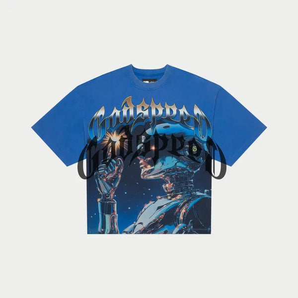 GODSPEED "SPUTNIK MOMENT" TEE (BLUE WASH)
