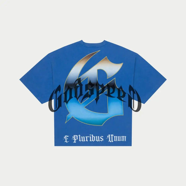 GODSPEED "SPUTNIK MOMENT" TEE (BLUE WASH)