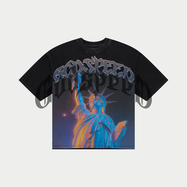 GODSPEED "PURPLE CITY" TEE (BLACK)
