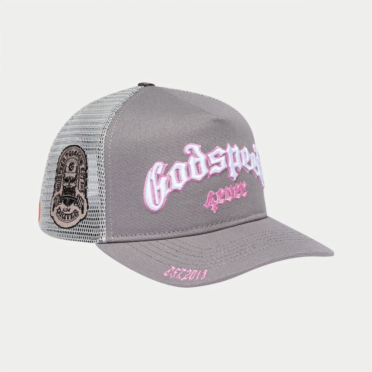 Godspeed Trucker Hat (Grey/Pink)