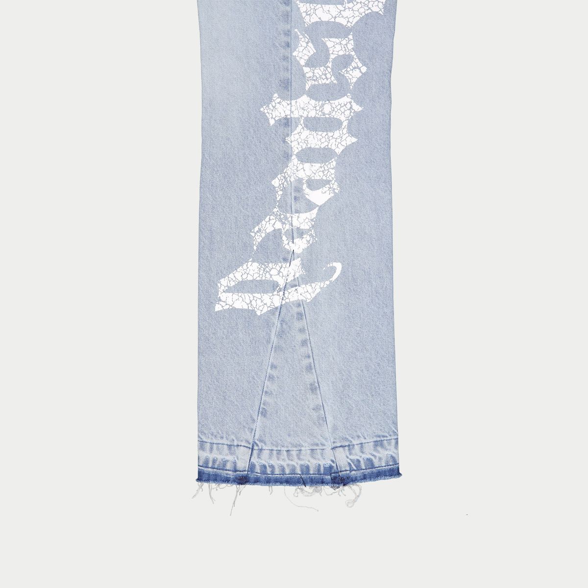 Godspeed Og Logo Flared Denim Printed (Blue Wash)