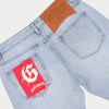 Godspeed Og Logo Flared Denim Printed (Blue Wash)