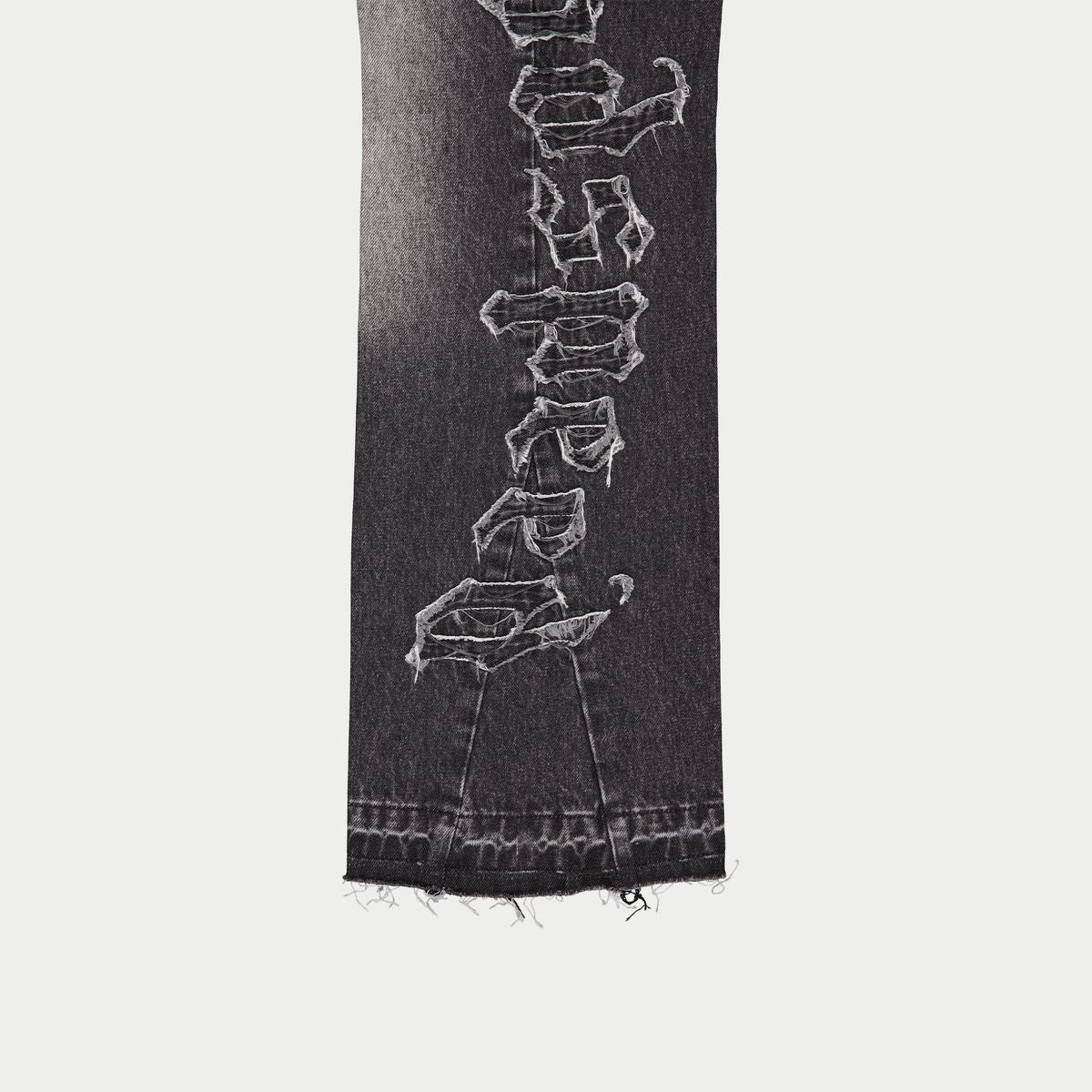 Godspeed Og Logo Flared Denim Stitched (Black Wash)