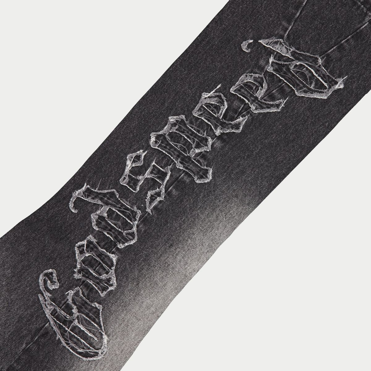 Godspeed Og Logo Flared Denim Stitched (Black Wash)