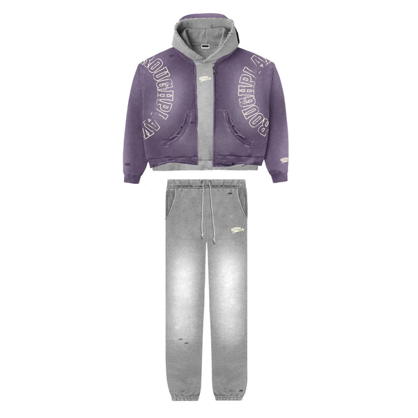 RoughPlay Double Hooded Sweatsuit (Grey)