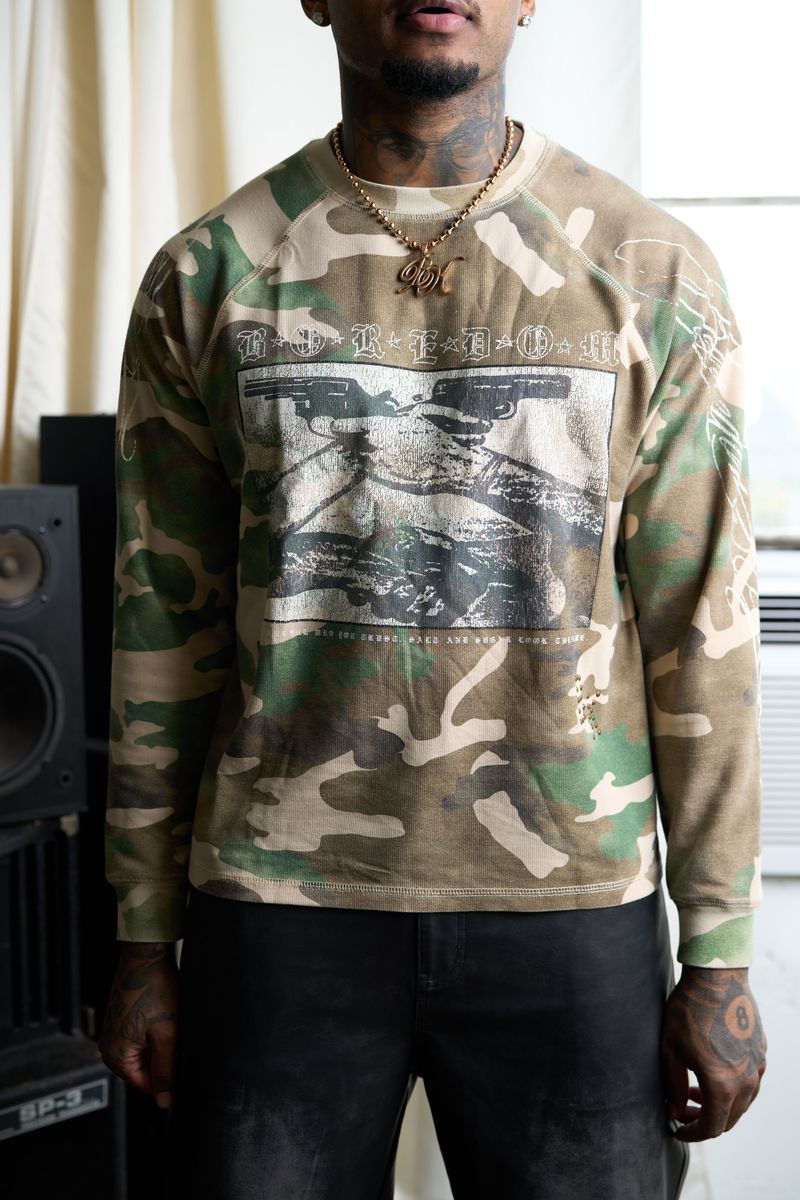 Boredom Kills 'Trust' Camo Waffle Thermal