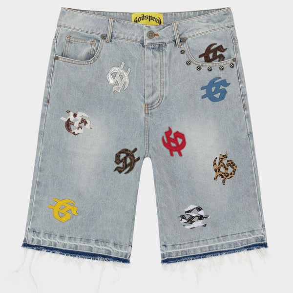 Godspeed 'Infinity' Denim Shorts (Multi Color)