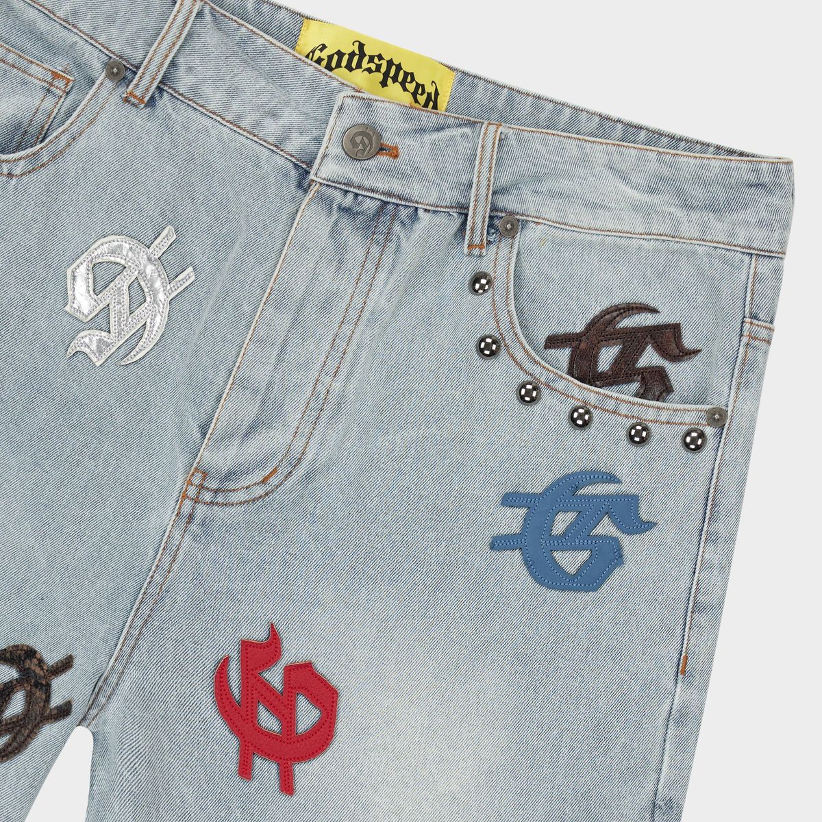 Godspeed 'Infinity' Denim Shorts (Multi Color)
