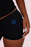 Body By Raven Basics Short Set (Black/Cerulean Blue)