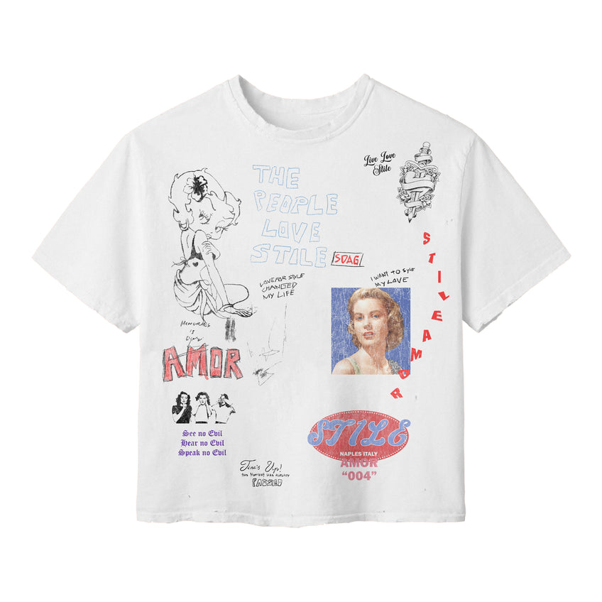 Stile De Amor 'SDAG Amor' Tee (White)