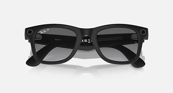 Ray-Ban | Meta Wayfarer Matte Black (Black/Polar Gradient Graphite)