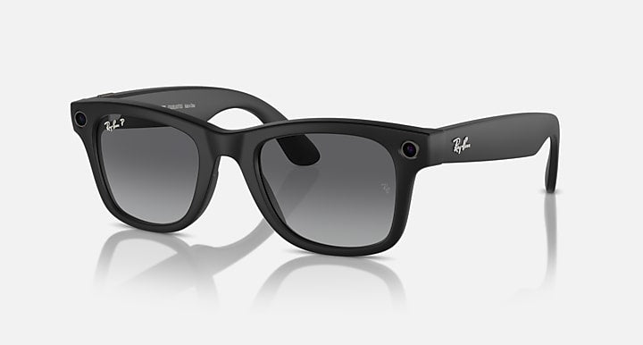 Ray-Ban | Meta Wayfarer Matte Black (Black/Polar Gradient Graphite)