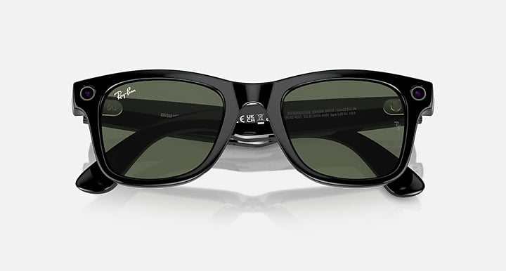 Ray-Ban | Meta Wayfarer Glossy Black (Black/G15 Green)