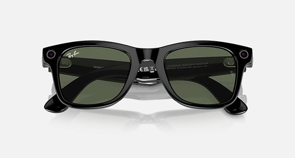 Ray-Ban | Meta Wayfarer Glossy Black (Black/G15 Green)
