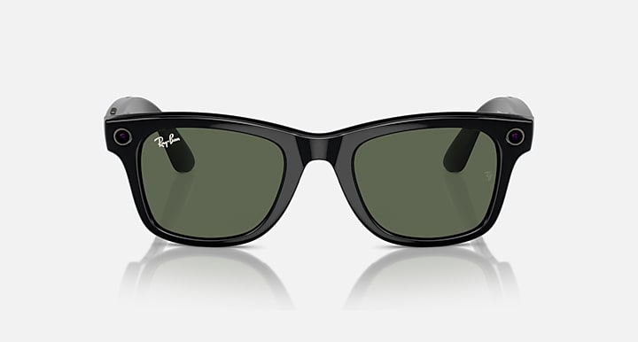 Ray-Ban | Meta Wayfarer Glossy Black (Black/G15 Green)