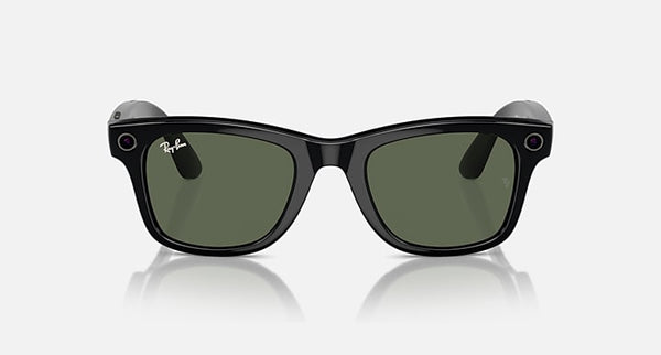 Ray-Ban | Meta Wayfarer Glossy Black (Black/G15 Green)