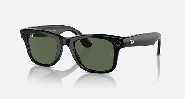 Ray-Ban | Meta Wayfarer Glossy Black (Black/G15 Green)