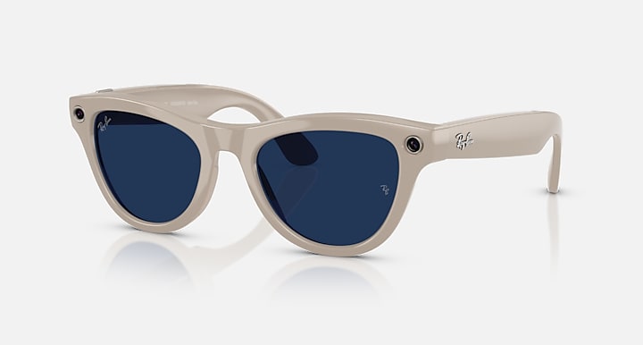 Ray-Ban | Meta Skyler Shiny Chalky Grey (Clear/Sapphire Transition)