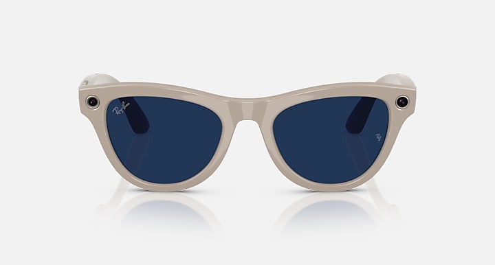 Ray-Ban | Meta Skyler Shiny Chalky Grey (Clear/Sapphire Transition)