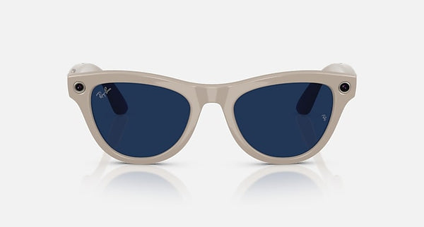 Ray-Ban | Meta Skyler Shiny Chalky Grey (Clear/Sapphire Transition)