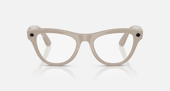 Ray-Ban | Meta Skyler Shiny Chalky Grey (Clear/Sapphire Transition)