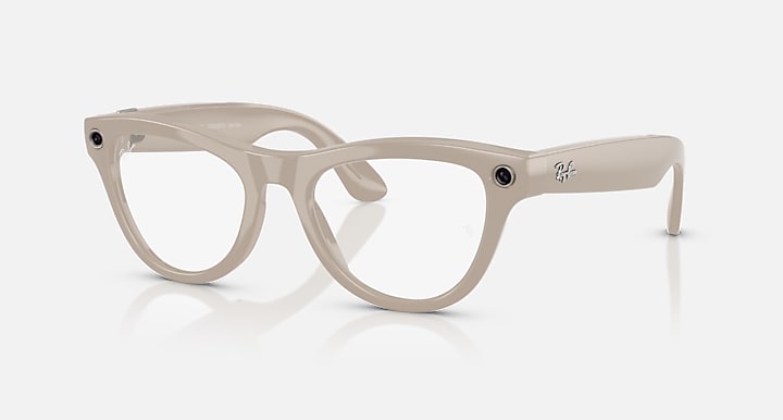 Ray-Ban | Meta Skyler Shiny Chalky Grey (Clear/Sapphire Transition)