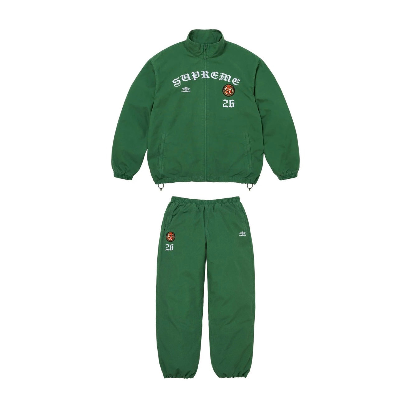 Supreme / Umbro Cotton Ripstop Tracksuit FW26 (Green)