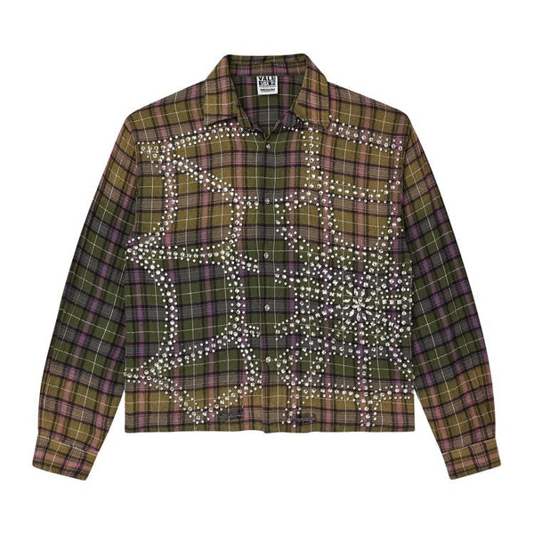 Vale Forever Green Fever Flannel (Green/Purple)