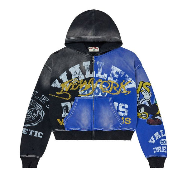 VALE FOREVER BIPOLAR ZIP UP HOODIE