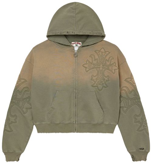 VALE FOREVER CARVER ZIP UP HOODIE (GREEN)