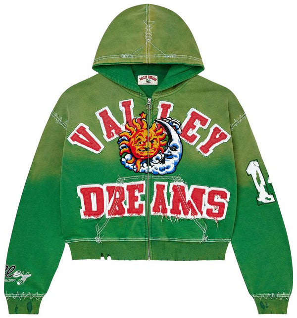 VALE FOREVER SUNNY ZIP UP HOODIE (GREEN)