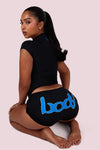 Body By Raven Basics Short Set (Black/Cerulean Blue)