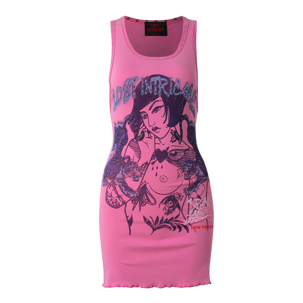 Lost Intricacy Tokyo Siren Dress (Pink)