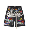 VALE FOREVER BLACK 1980S JORTS (BLACK WASH)