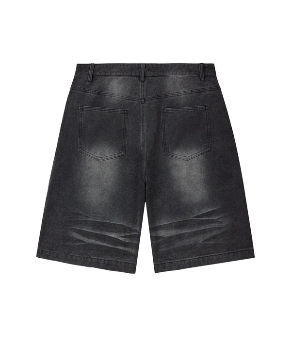 VALE FOREVER BLACK 1980S JORTS (BLACK WASH)