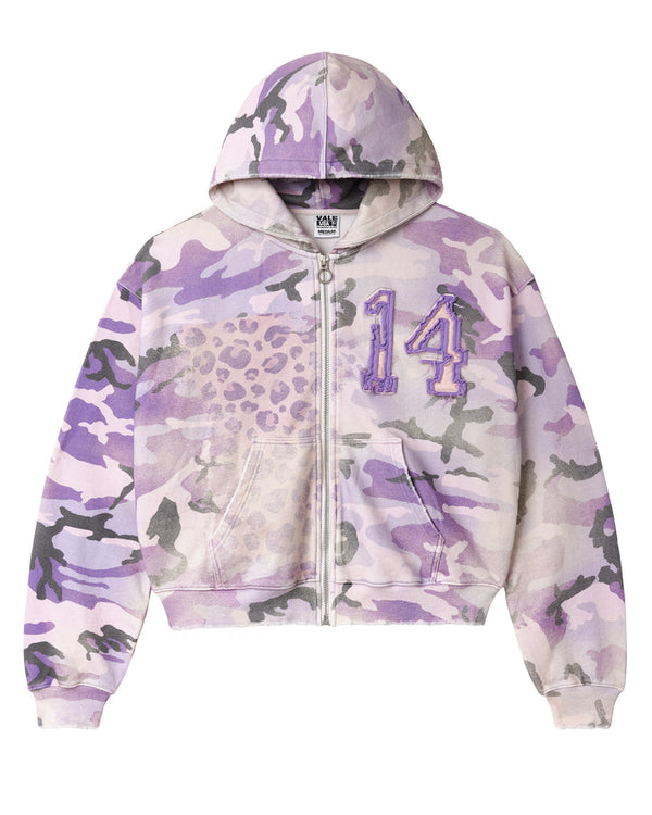 VALE FOREVER PURPLE CAMO ZIP UP