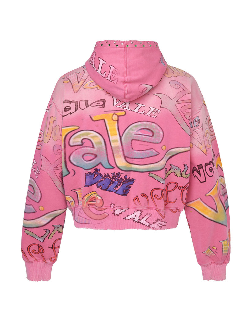 Vale Forever Bubblegum Zip Up Hoodie (Pink)
