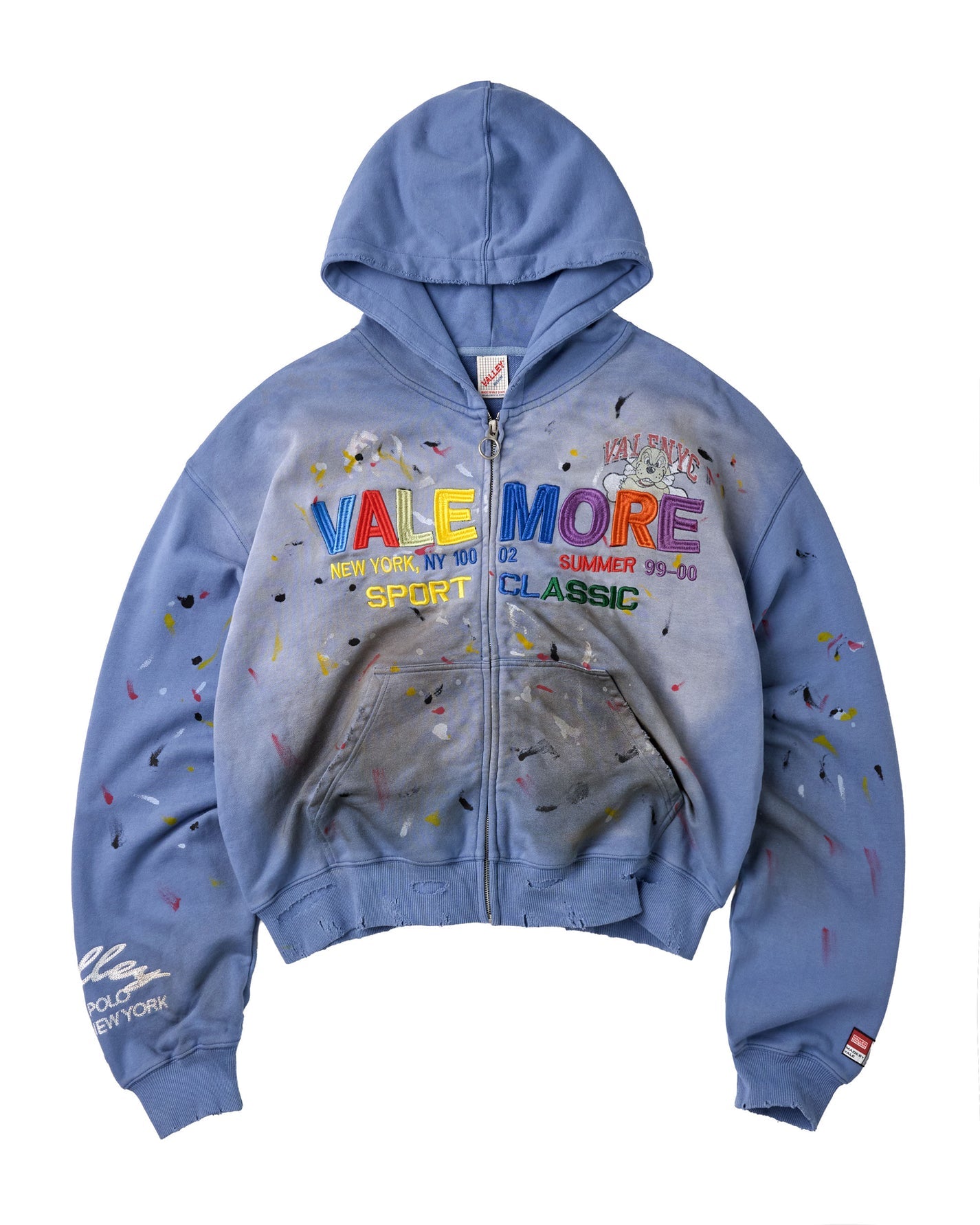 Vale Forever ‘Sunday’ Zip Up Hoodie (Blue)