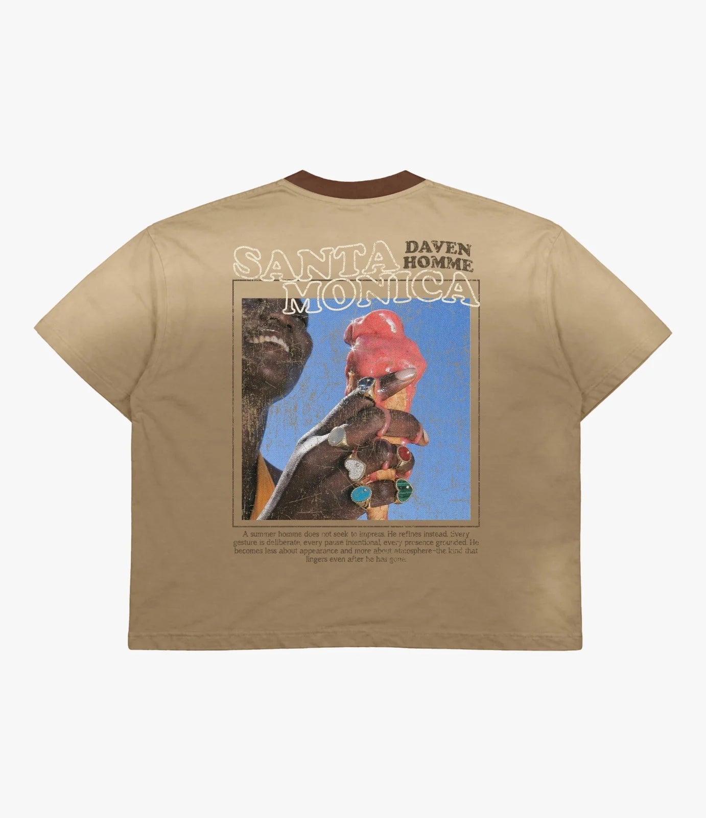 Daven Homme 'Santa Monica’ Tee (Brown)