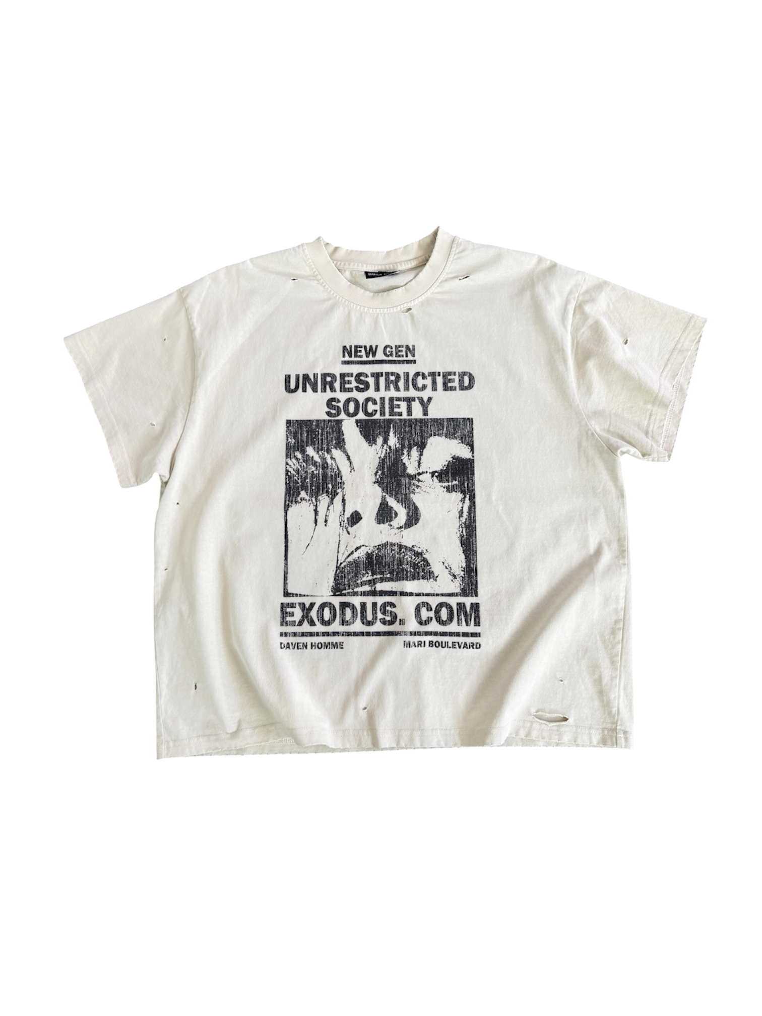 Daven Homme 'Unrestricted Society' Tee
