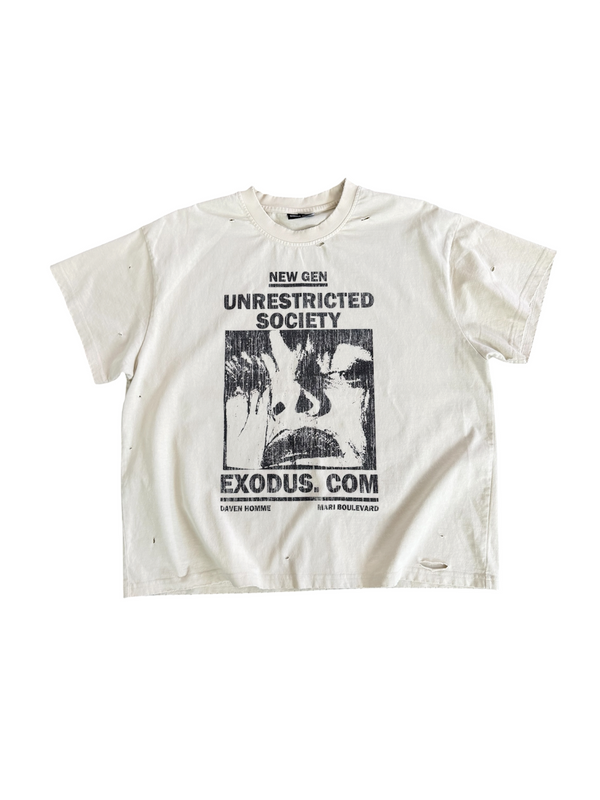 Daven Homme 'Unrestricted Society' Tee