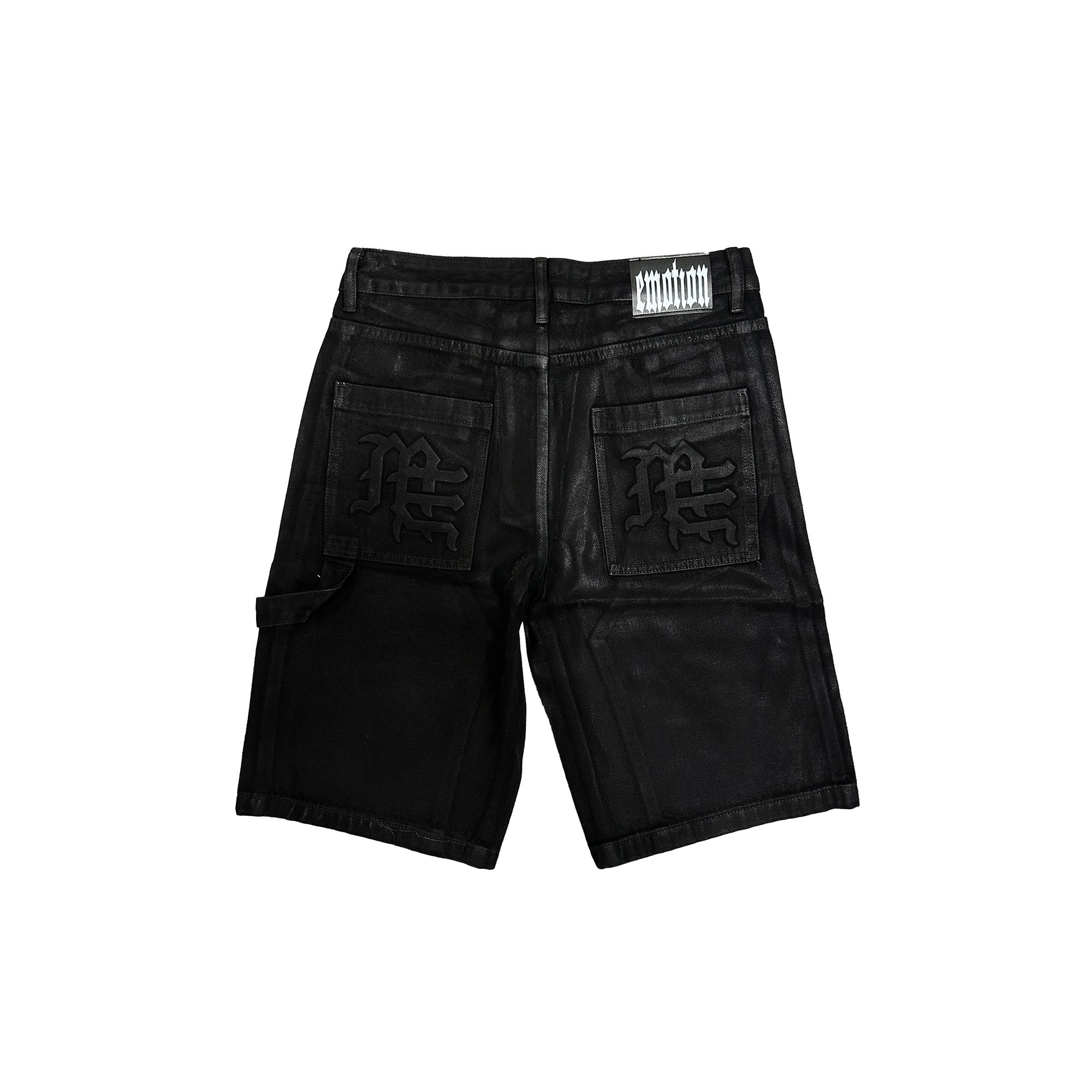 Mixed Emotion Worker Wax Shorts (Black)