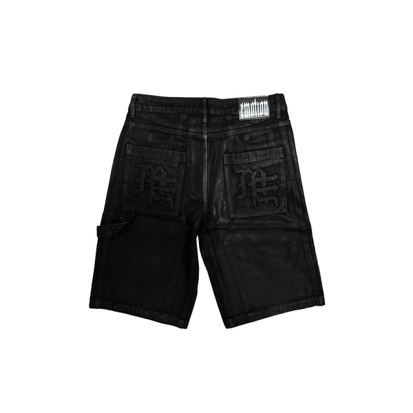 Mixed Emotion Worker Wax Shorts (Black)