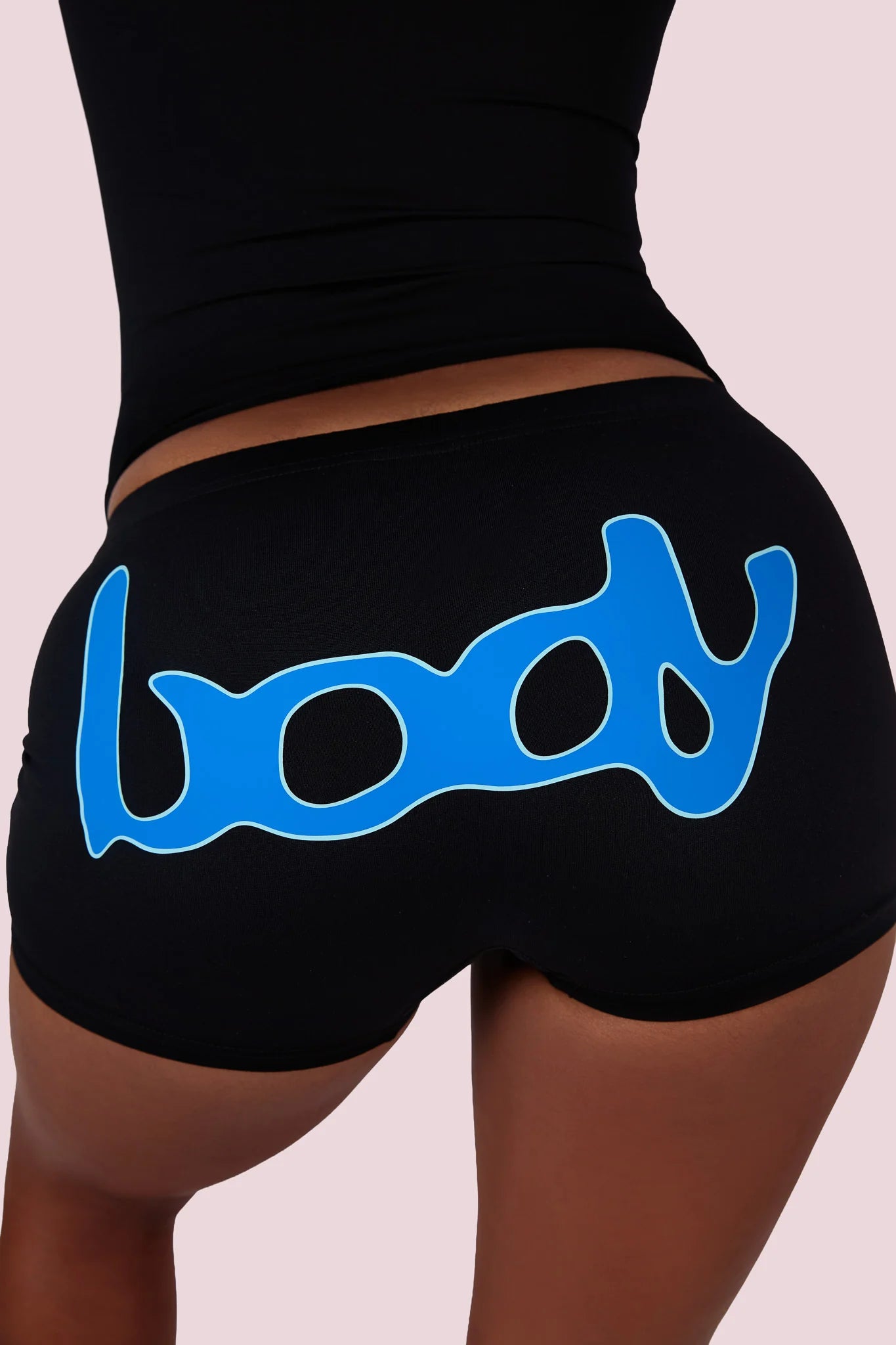 Body By Raven Basics Short Set (Black/Cerulean Blue)
