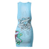 Lost Intricacy Ink & Bones Dress (Baby Blue)