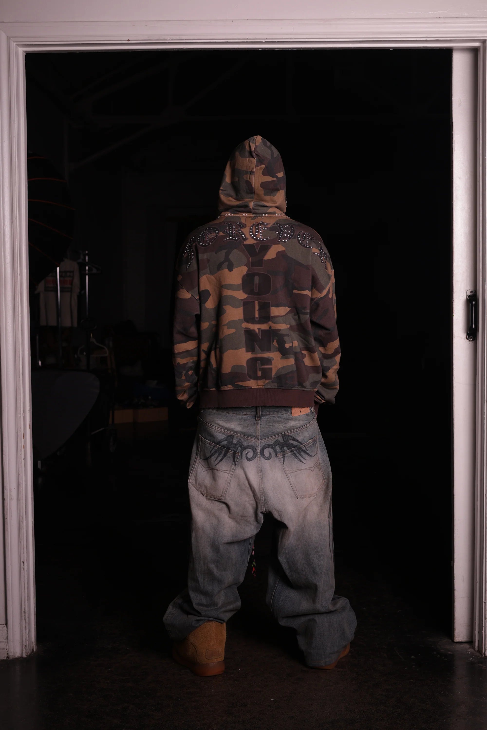 Daven Homme 'Forever Young’ Camo Hoodie