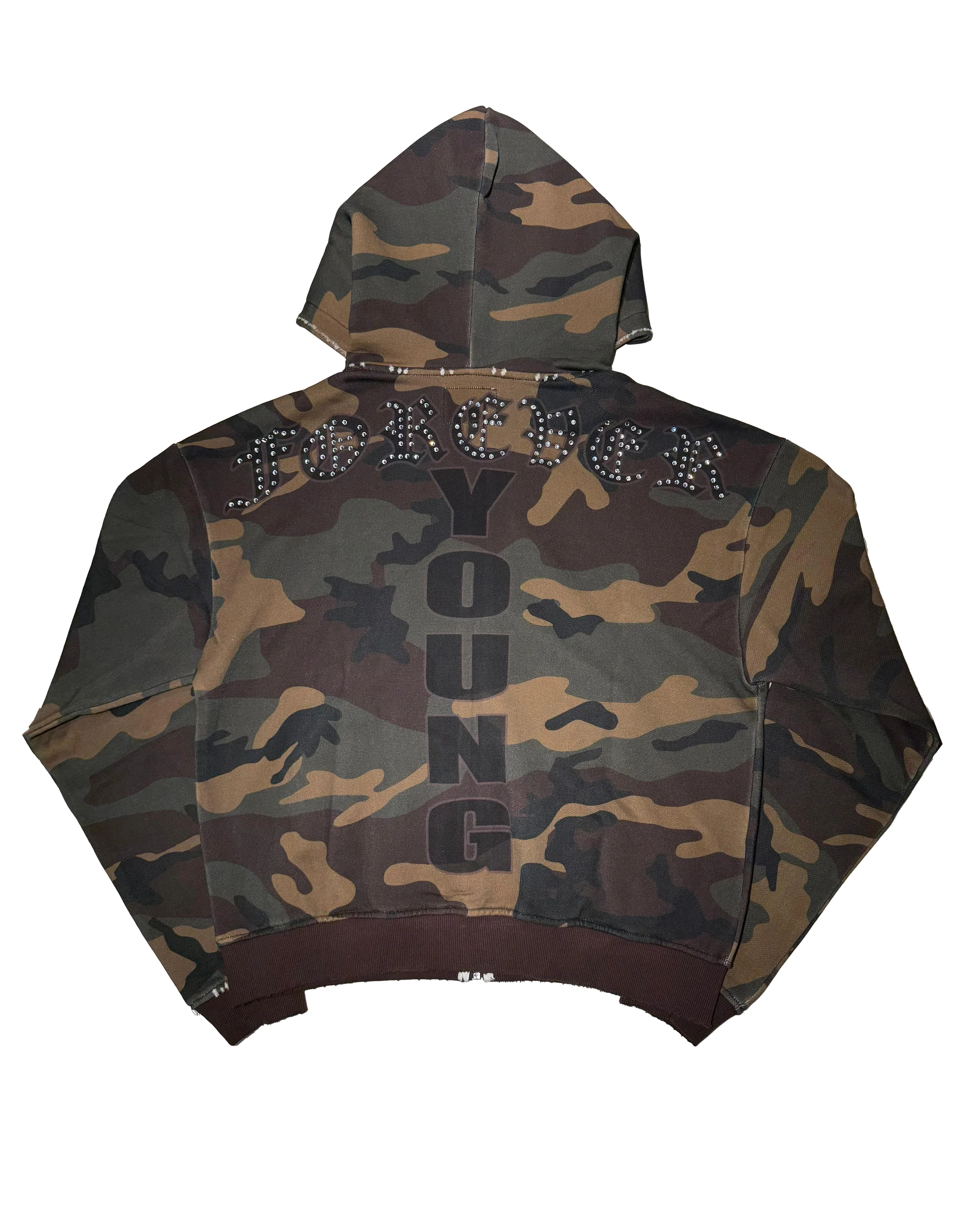 Daven Homme 'Forever Young’ Camo Hoodie