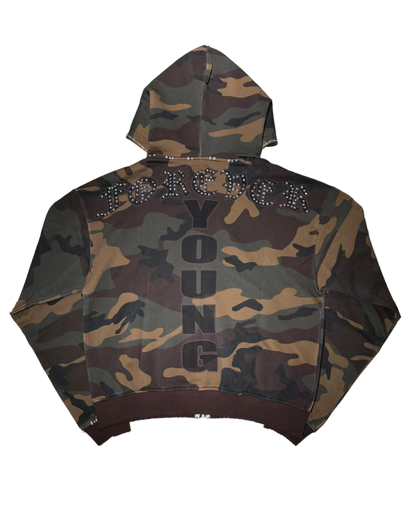 Daven Homme 'Forever Young’ Camo Hoodie